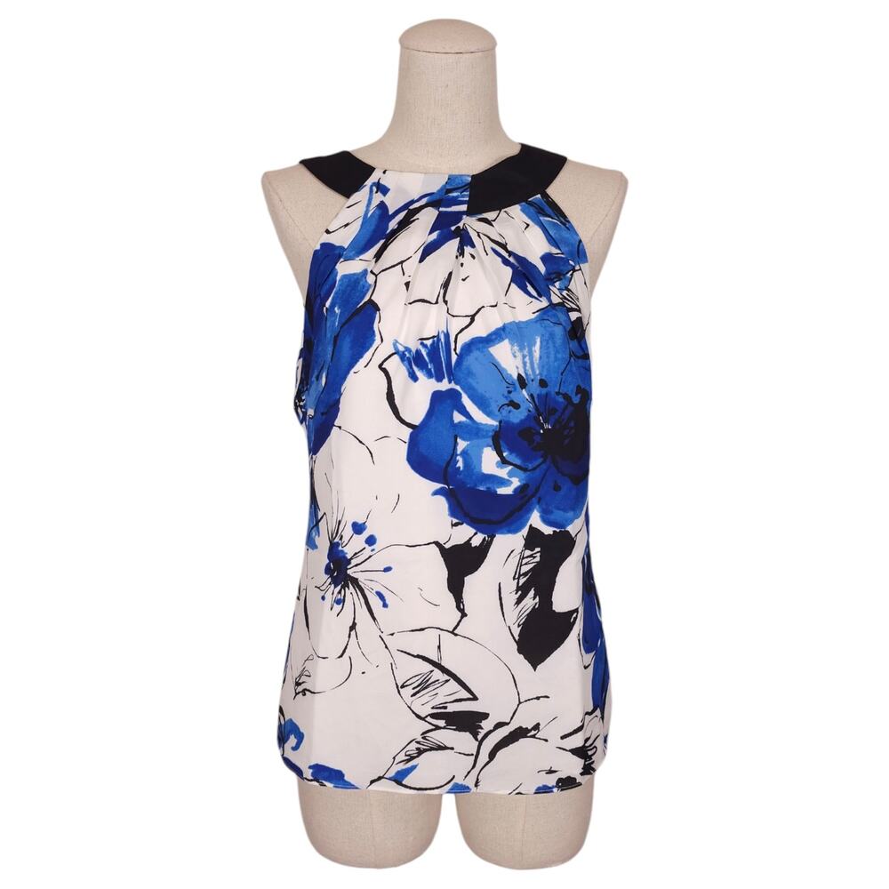 Coast Bold Floral Print Blouse Tank Sz 8 UK